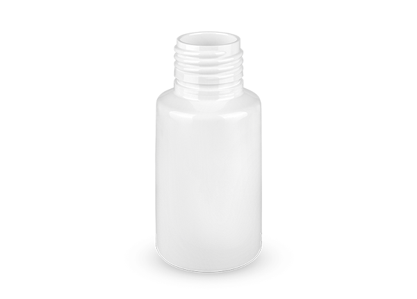 Bottle 70ml in PET, neck 28mm, White color